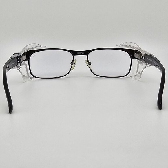 Hudson Optical DG-100 Black PSS-45 Safety Eyeglasses Frame w/ Side Shields 54mm - Picture 4 of 14